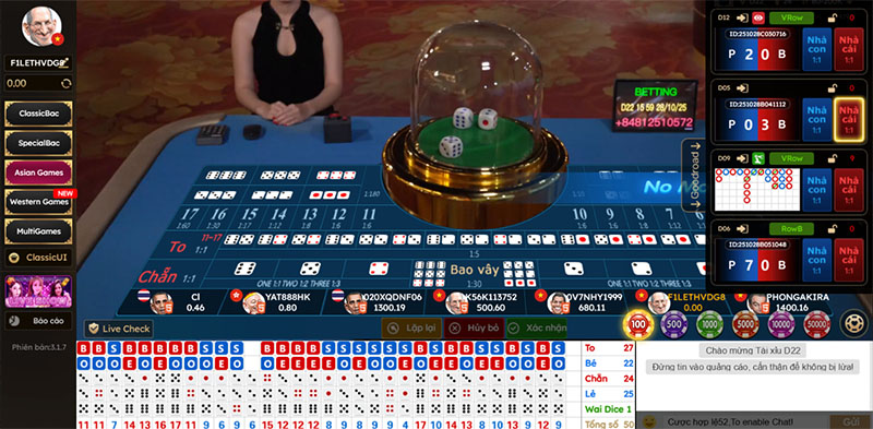Read more about the article Tỷ lệ thanh toán game Sicbo trực tuyến tại Dafabet